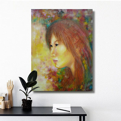 Asian Girl Painting